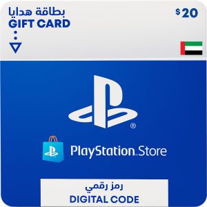 1005378398 🎮 بطاقة بلايستيشن ستور فئة 20 دولار | الحساب الإماراتي (كود رقمي) (نسخة)