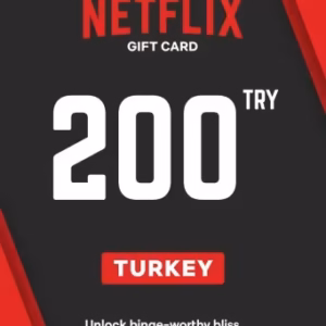 بطاقة هدايا نتفليكس 200 ليرة (الحساب التركي) | Netflix Gift Card