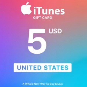 بطاقة هدايا آبل آيتونز 5 دولار (الحساب الأمريكي) | Apple iTunes Gift Card