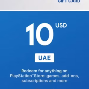 بطاقة هدايا بلايستيشن ستور 10 دولار (الحساب الإماراتي) | PlayStation Store