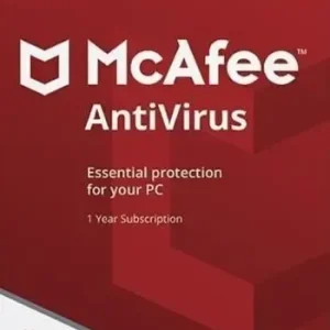 مفتاح تفعيل McAfee AntiVirus عالمي (جهاز واحد - سنة واحدة)