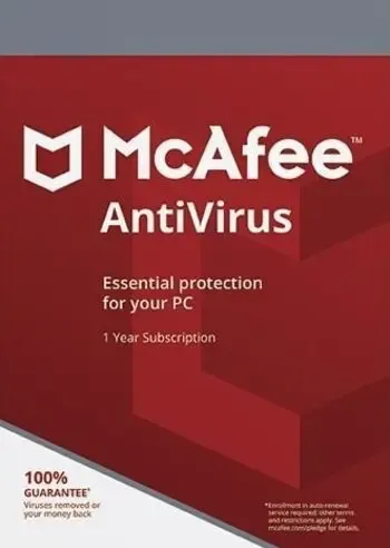 مفتاح تفعيل McAfee AntiVirus عالمي (جهاز واحد - سنة واحدة)