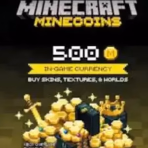 مفتاح شحن 500 عملة ماين كرافت (Minecoins Pack 500 Coins) للكمبيوتر PC - نسخة عالمية (Microsoft Store)