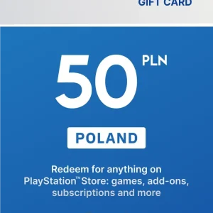 🎮 اشحن محفظتك مع بطاقة بلايستيشن ستور 50 زلوتي - الحساب البولندي (PLN)