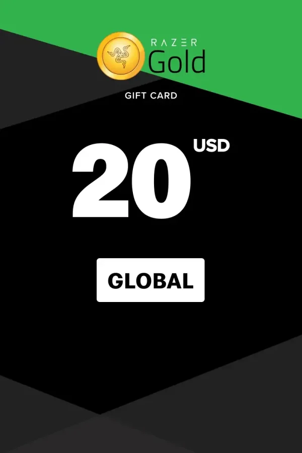 🪙 اشحن كل ألعابك ببطاقة واحدة! ريزر جولد 20 دولار - النسخة العالمية (Global) (نسخة)